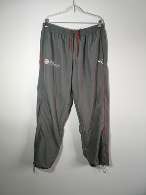 grey shell joggers