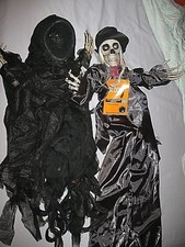 HANGING REAPER - LED LIGHT UP - 36" TALL - BRAND NEW  BLACK CREATURE GHOUL