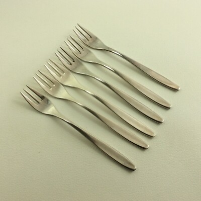 WMF HAMBURG Besteck 6 x Kuchengabel 90 versilbert