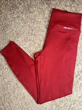 Women's Eddie Bauer Small Red Trail Tight Leggings
