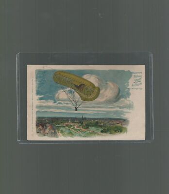 Postcard Germany Sporting Event Munich Balloon 1899