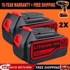 2X 20V 7.0Ah For Black and Decker 20 Volt Lithium Battery LBXR20 LST220 LBX20 US