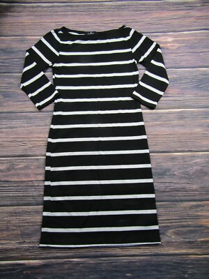 Lulus Womens Size XS Black White Striped Long Sleeve Dress Preowned | eBay