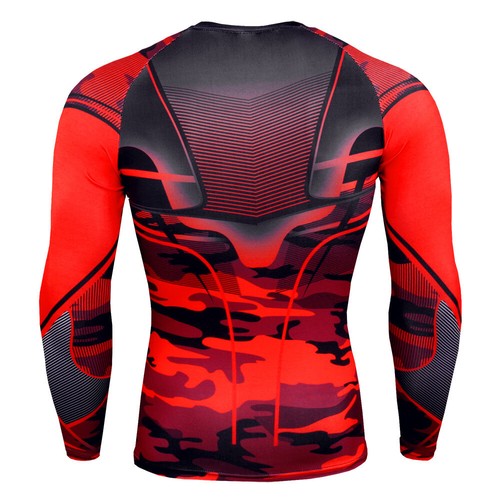 Herren Fitness Sport Laufshirt Funktionsshirt Kompressionsshirt Langarm Tops DE - Bild 6 von 27