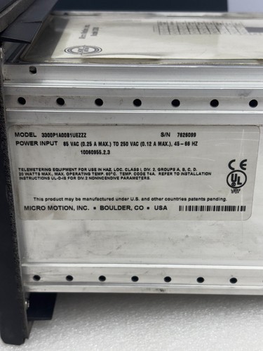 Micro Motion 3300P1A00B1UEZZZ Coriolis Discrete Controller Process Monitor - Picture 4 of 11