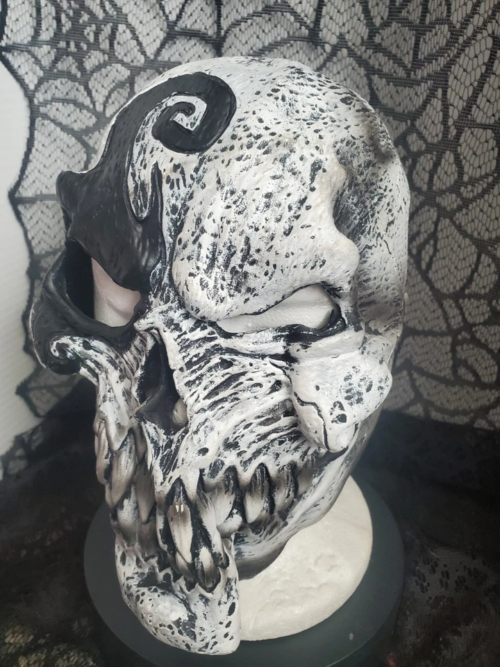 California Costumes Inc Skeleton Skull  Spooky Halloween Adult Mask Black Eye Y - Image 3 of 4