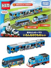 TAKARA TOMY "Tomica Gift Thomas the Tank Engine Various Vehicles Set" Bus,Train