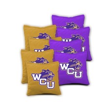 WCU CATAMOUNTS Cornhole Bags SET of 8 ACA REGULATION Baggo Bean Bags
