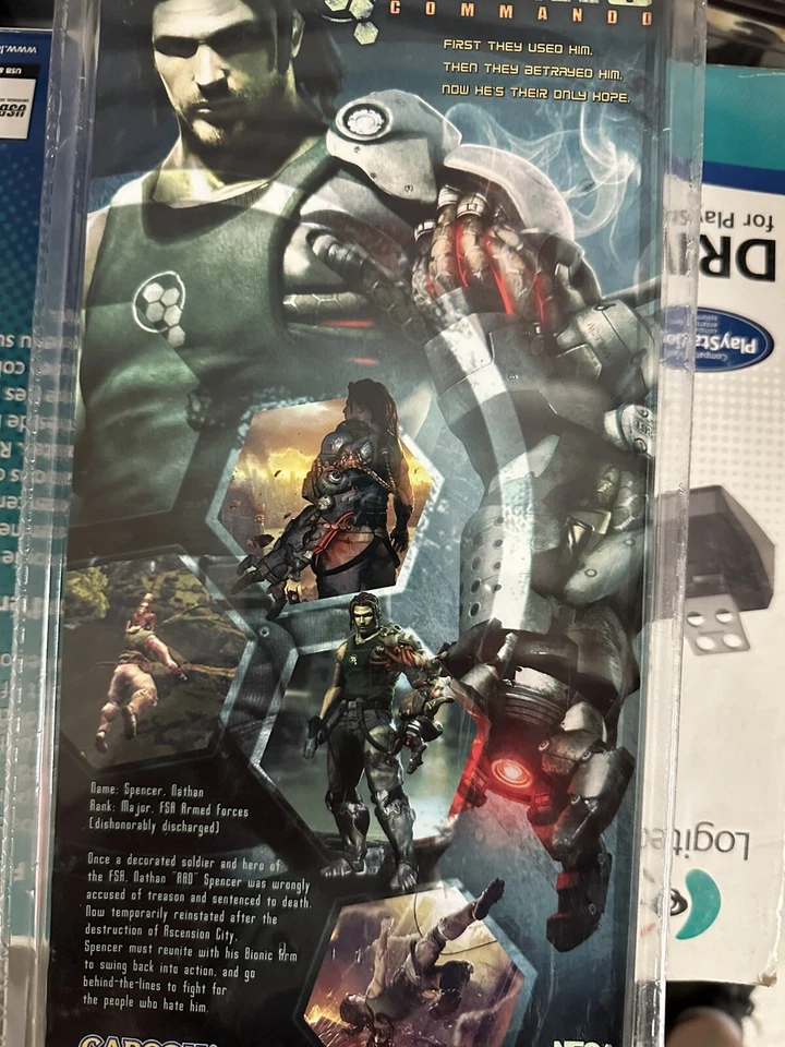 NECA Bionic Commando Nathan " Rad " Spencer Figure - 32 Points of Articulation - Image 2 of 2