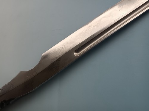 Espada de una pieza de arcilla templada plegada de acero forjada a mano espada de caza Dao - Imagen 6 de 12
