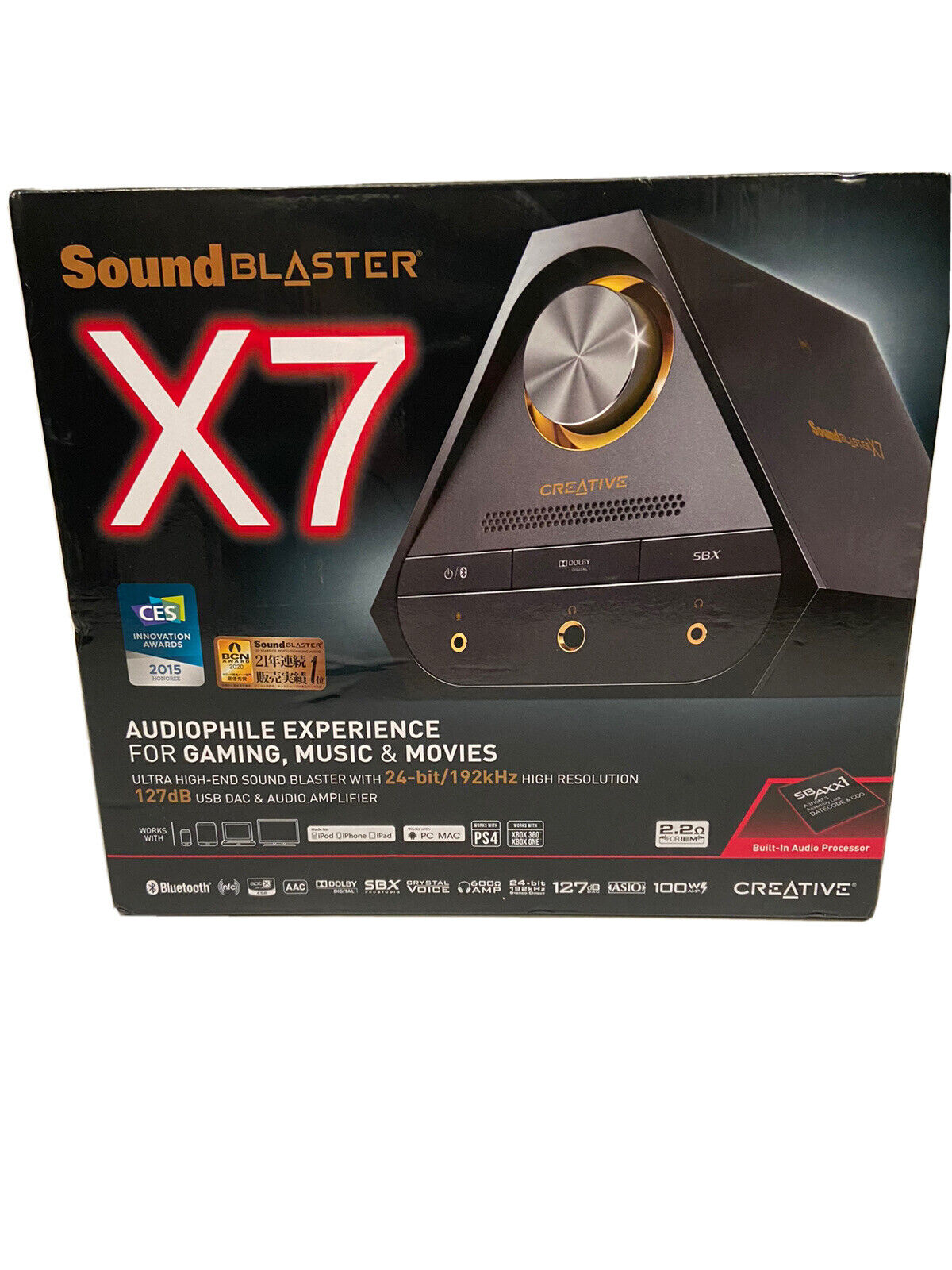 Creative Sound Blaster X7 5.1 Channels 100W 600 Ohm Desktop