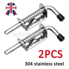 128mm Spring Loaded Shoot Bolt - Gate Door Catch Stable Horse Box Trailer New