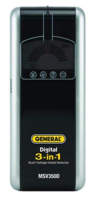 General Tools MSV350D 3-in-1 LCD Stud/Voltage/Metal Detector