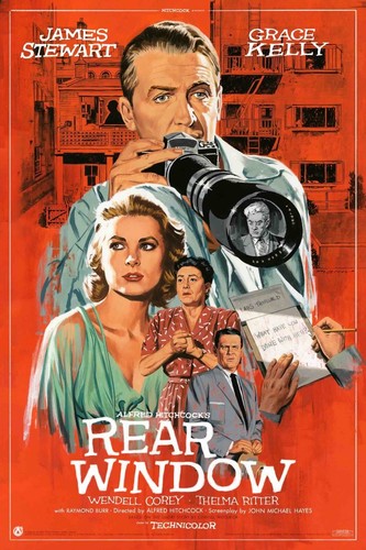 REAR WINDOW Limited edition print #275 HITCHCOCK PAUL MANN 24x36 R2024