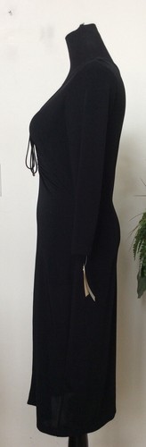 NWT London Times Women’s Black Polyester Blend Long Dress Size 8, Retail $89 - Picture 7 of 7