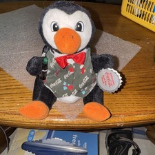 Coca Cola Penguin Plush Vintage Beanbad Plush 1998 With Tag Collectible Toy