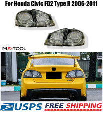 4x Crystal Clear Lens Brake Taillight Cover For Honda Civic Fd2 Type R 06-2010