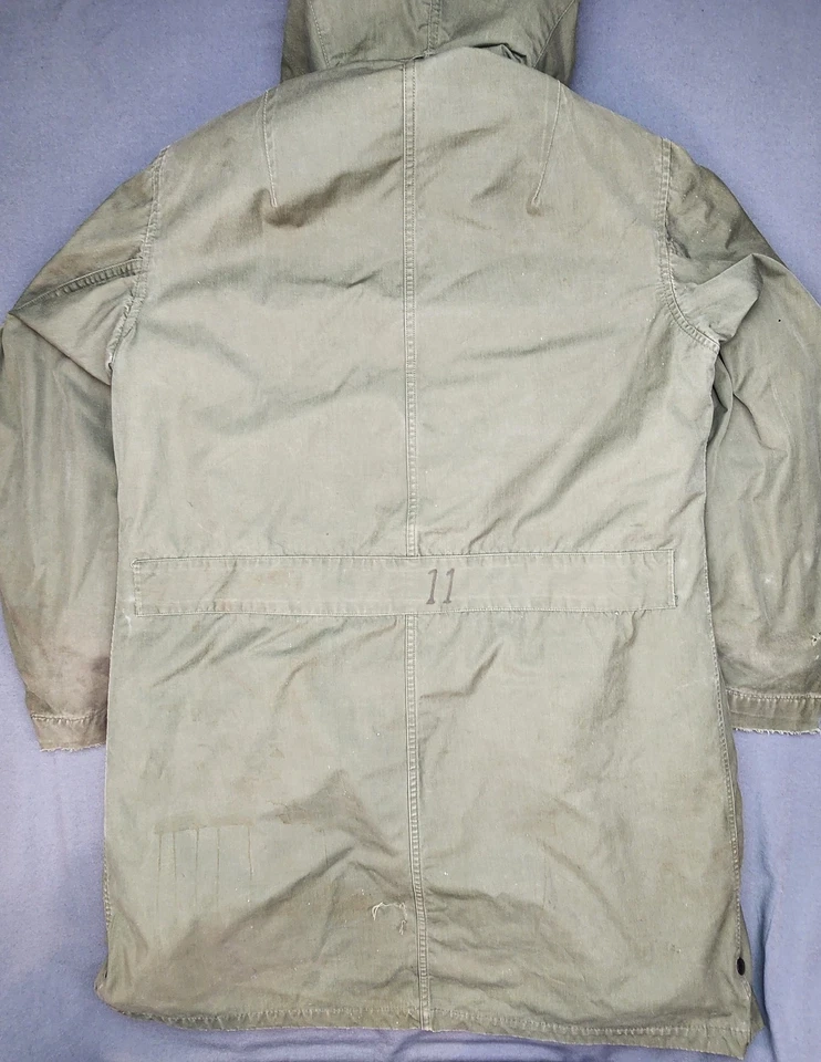 M47 1951 US Military Parka Overcoat With Pile Liner Korean War Fleece Air Force - Image 2 of 4