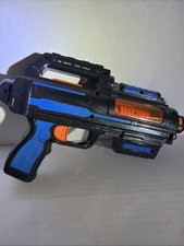 Vintage SUPER SPACE GUN Black  Blue Lights  Sounds