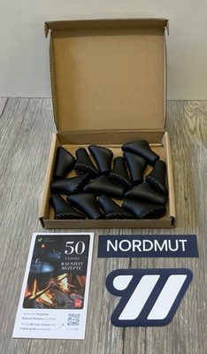 14 Stück NORDMUT Kautschuk Gummipuffer  Ruka für Wander Walking Stöcke 10mm R9-F