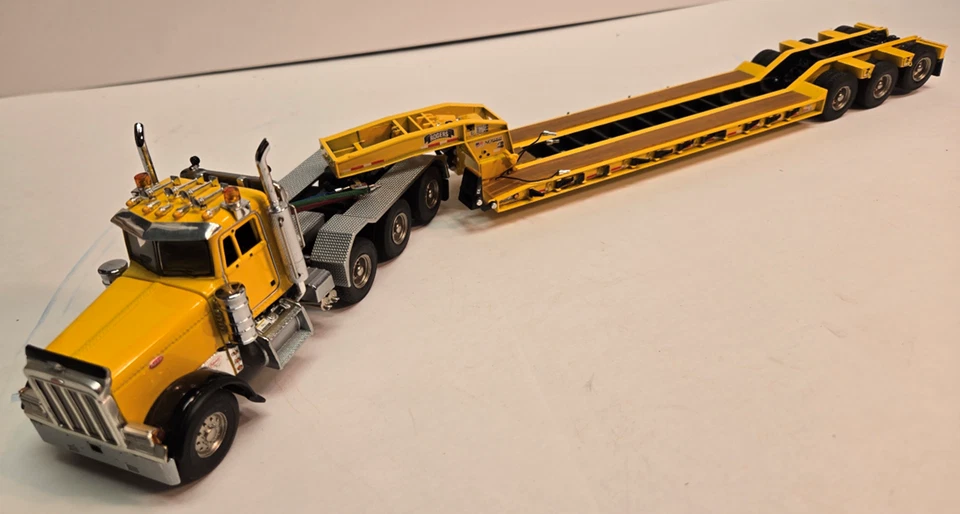1/50 SWORD Peterbilt 379 w Rodgers 3 axle lowboy Yellow / Black FREE SHIPPING !! - Image 4 of 4