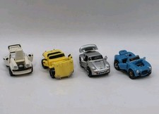 4 Galoob Micro Machines Deluxe Porsche 959 Shelby Cobra Jaguar XKE 911 1989