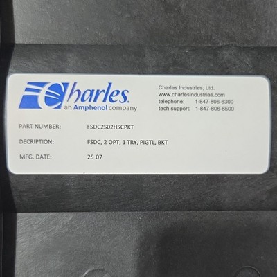 Charles Fiber Optic Dome Closure FSDC2S02HSCPKT 99-005332-0 Black