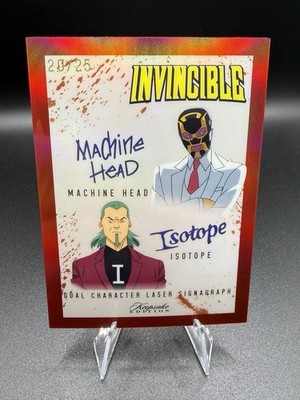 Invincible Machine Head / Isotope Keepsake Dual Character Signagraph  Red /25