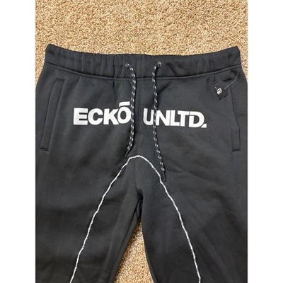 NWT Ecko Unltd. Fleece Jogger Sweatpants Mens Size Large Black