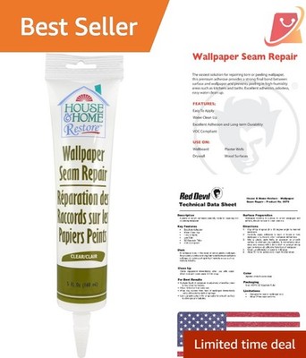 Wallpaper Seam Repair Adhesive Clear 5 oz Wall Fix Glue for Home Refresh