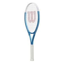 Wilson Ultra Power XL 112 Tennis Racket - Blue/White, Grip Size 3 - 4 3/8"