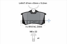 Bremsbelagsatz Scheibenbremse STREET+ PAGID Racing T8032SP2001 für VW POLO 3 6V2