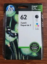 HP 62 N9H64FN Ink Cartridge - Black  Tri-Color Ink