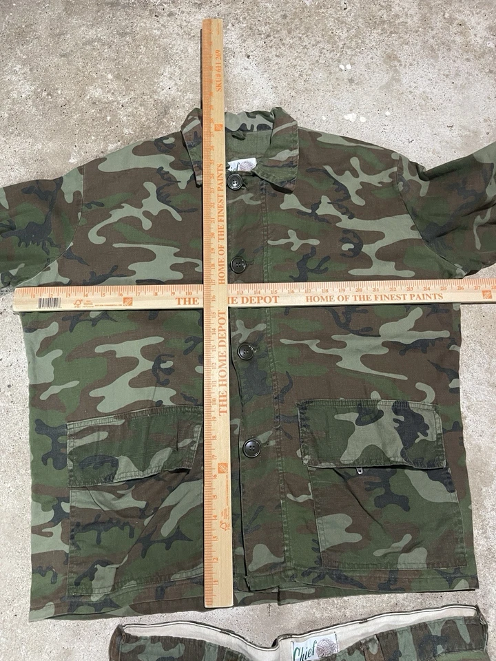 Vintage 60s Cheif Hunter Camo Outfit XL 2 PC Camouflage Set Hunting Men’s - Image 3 of 4