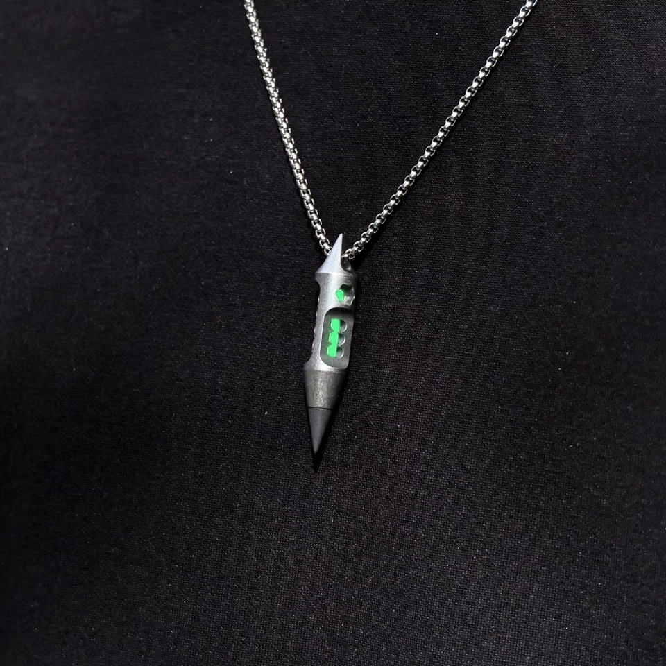 Schlüsselanhänger/Anhänger Titanlegierung TC4 Leuchtstift EDC Multifunktionswerkzeug. - Bild 2 von 4