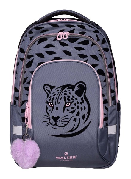 Walker Fame Ace Backpack Schulrucksack Rucksack Leopard Grau Schwarz-image