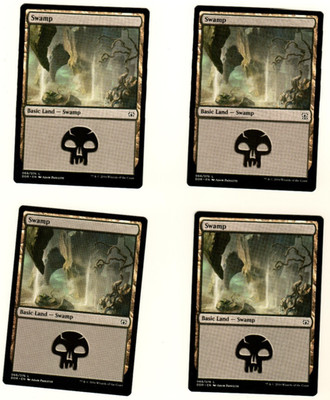 Set Of 4 Swamp #068 Duel Deck Nissa VS Obnixulus Magic The Gathering Card