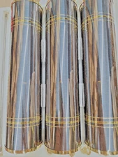 Hermle-Kieninger Grandfather clock weight shells Gun metal and gold