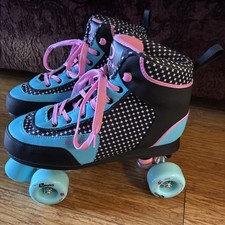 Roller Derby Roller Star 750 Quad Roller Skates Women's Size 10 Blue/Pink