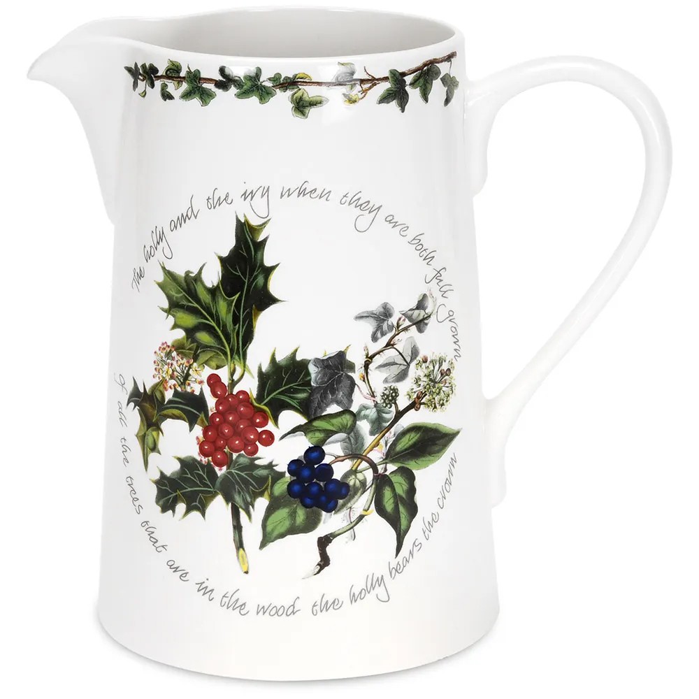 Portmeirion The Holly & The Ivy Bella Jug 1.7L Christmas Tableware HV72500