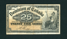 1900 25 cents Dominion of Canada ** DAILY CURRENCY AUCTIONS
