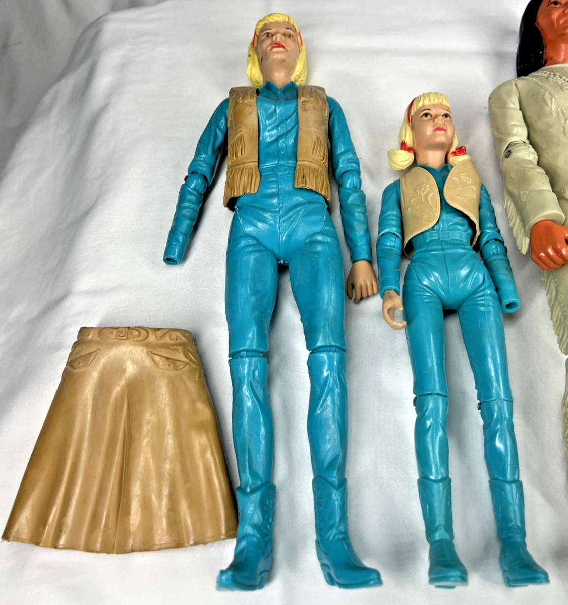 1960s Johnny West Action Figures w. Accessories Louis Marx & Co