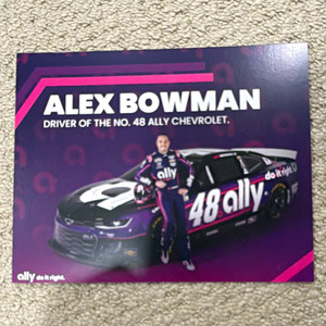 Ally Alex Bowman #48 NASCAR Hero Card Hendrick Motorsports