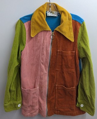 Big Bud Press Rare Color Block Corduroy Jacket Size Medium