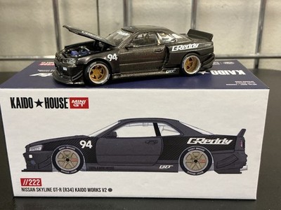 Kaido House #222 Nissan Skyline GT-R R34 Kaido Works GReddy V2 Factory Sealed