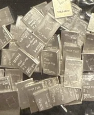 Lot Of (18) 1 gram Valcambi Suisse Silver 1g Bars .999 Fine Silver CombiBars