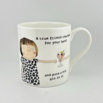Mclaggan Rosie Made A Thing A True Friend Puts Gin In Your Hand Becher Bone China