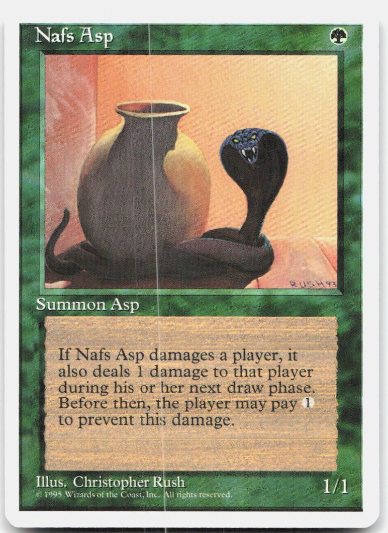 Nafs Asp Lightly Played Fourth Edition Common Magic: The Gathering