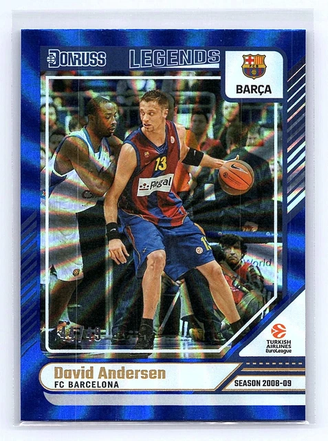 David Andersen 2024-25 Donruss EuroLeague #187 Blue Holo Laser #/49