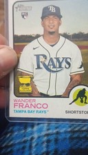 Topps 2022 Heritage Throwback Uniform Variation Wander Franco RC #347 Rays